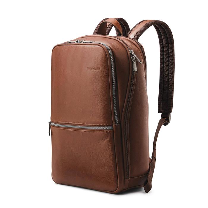 Gambar Samsonite Classic Leather Slim Laptop Backpack - Cokelat dari In Solitude undefined Tokopedia