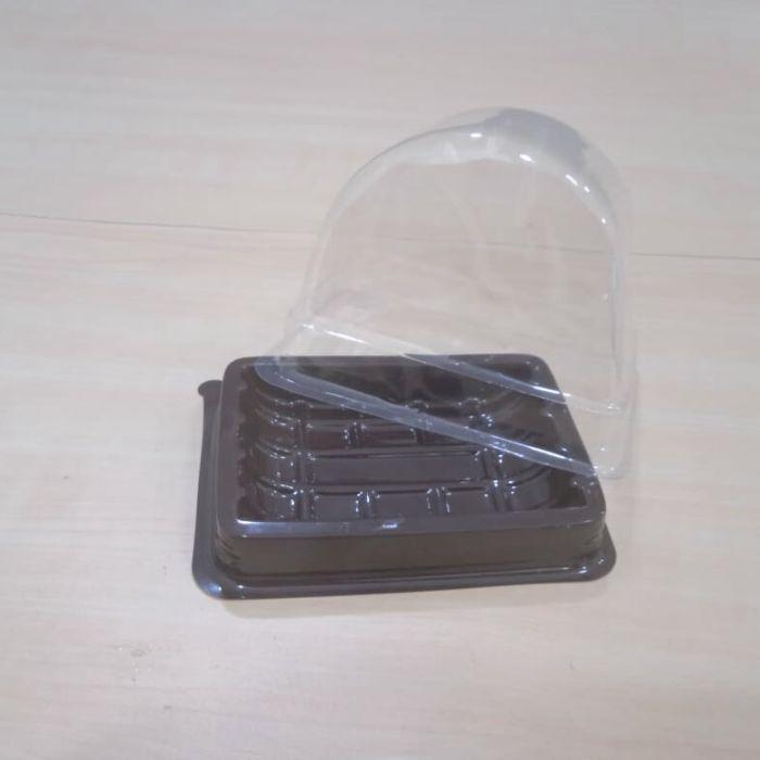 Gambar Mika Bolu Gulung BG Mini + Tutup 500 Pcs / Mika Tray Brownies Mini - Cokelat dari Libra Pack undefined Tokopedia