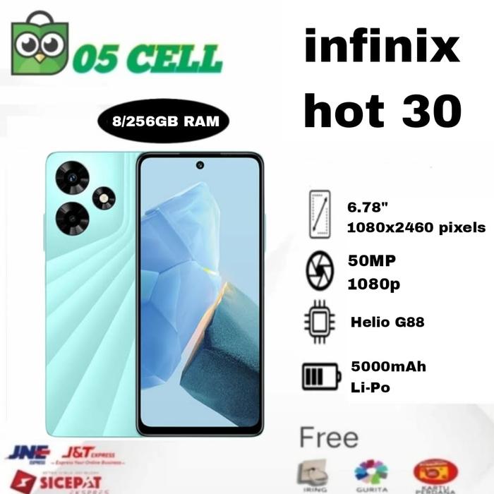 Gambar INFINIX HOT 30 8/256GB ( RAM 8GB - ROM 256GB) GARANSI RESMI INDONESIA - Hitam dari 05Cell undefined 4 Tokopedia