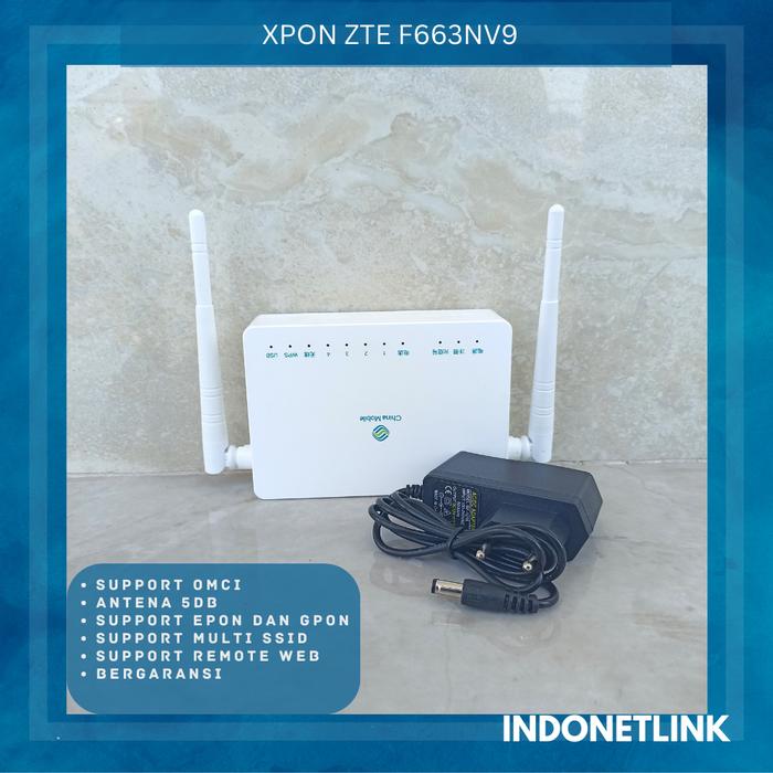 Gambar MODEM XPON ONT ZTE F663NV9 - dengan adaptor dari Indo Netlink undefined Tokopedia