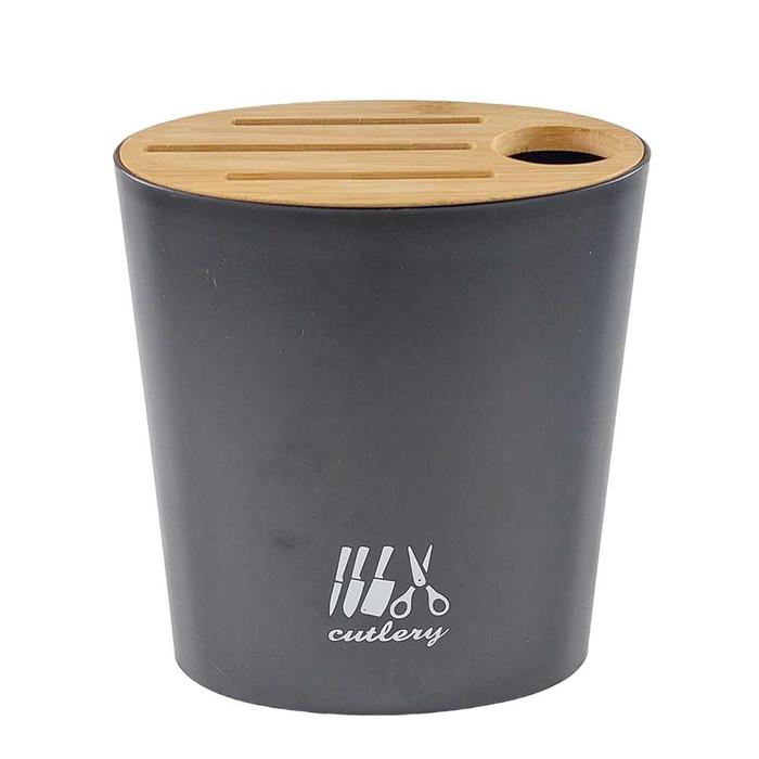 Gambar Tempat Pisau Gunting Dapur Multifungsi Oval Shape Knife Holder - Hitam dari RUMAH PERKAKAS 47 undefined Tokopedia