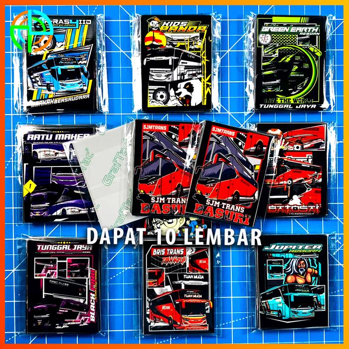 Gambar (Dapat 10) Stiker Bis Hologram Berkilau Stiker bus asli Stiker Basuri - Putih dari Adhes Store_NEW undefined Tokopedia