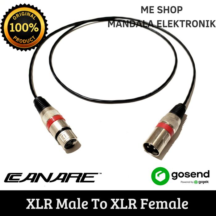 Gambar Kabel Jack Canon Xlr Female To Xlr Male Kabel Canare Body Kecil - Hitam, 10METER dari IwaME Shop undefined Tokopedia