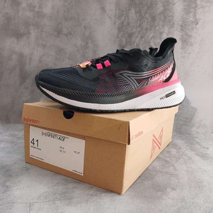 Gambar Sepatu Running - ARDILES Ace Infinity - Original - Hitam, 42 dari italysportmks undefined Tokopedia