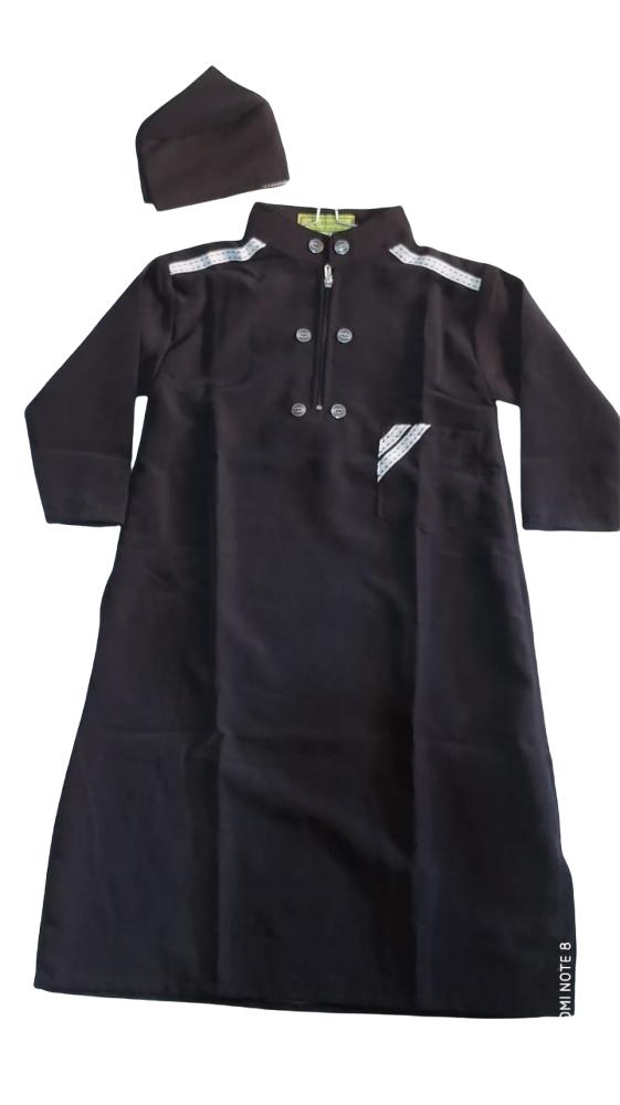 Gambar JUBAH AL-HARBI 6 BULAN 1 2 TAHUN / GAMIS ANAL KALI FREE PECI ORI - Hitam, no.1 dari Netz Store undefined Tokopedia