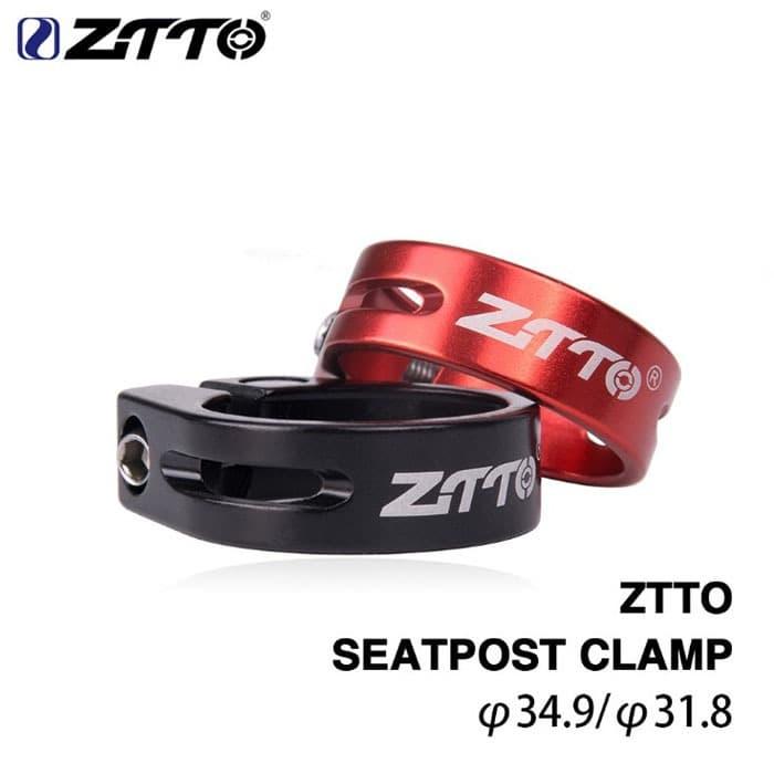 Gambar ZTTO Seat Clamp 34.9 mm Klem Seat Post Sepeda Non QR Ultralight - Merah dari vesantra undefined Tokopedia