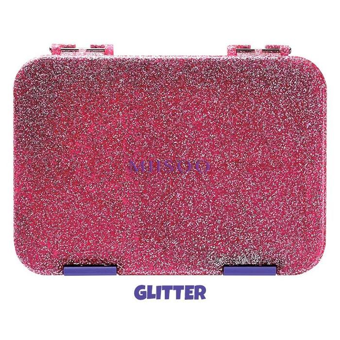 Gambar MIISOO Lunch Box Kotak Bekal Makan Kotak Makan 6 Sekat Tempat Makan - Pink Glitter dari budei3 undefined Tokopedia