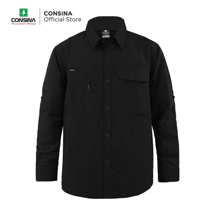 Gambar Consina Monserrate Kemeja Lapangan Outdoor Gunung | Military Quickdry - Hitam, XXL dari Consina Official Store undefined Tokopedia