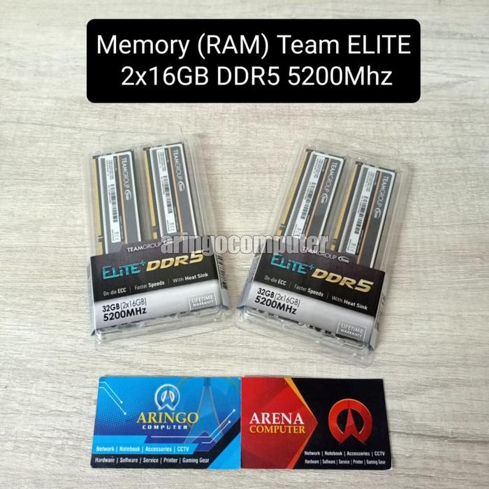 Gambar Memory (RAM) Team ELITE 2x16GB DDR5 5200Mhz dari Aringo Computer Samarinda undefined Tokopedia