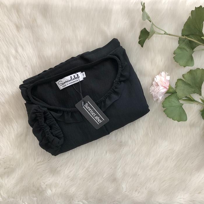 Gambar ARTIA LONG TUNIK PLAIN Atasan Wanita Panjang - Hitam, XS dari Sunriselabelpusat undefined Tokopedia