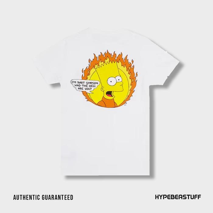 Jual Off-White Flamed Bart Mega Over Tee White - Jakarta Selatan 