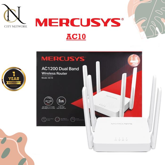 Jual Mercusys AC10 AC1200 300Mbps Wireless Dual band router - Jakarta ...