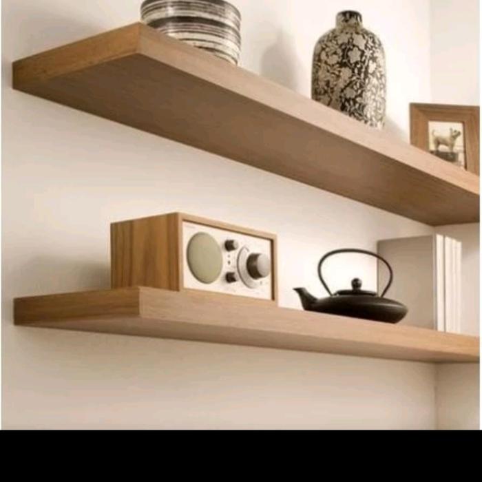 Gambar 200x30x4 ambalan dinding panjang, - natural kayu - natural kayu - natu - natural kayu, 120x30x4cm dari homesolution-2 undefined Tokopedia