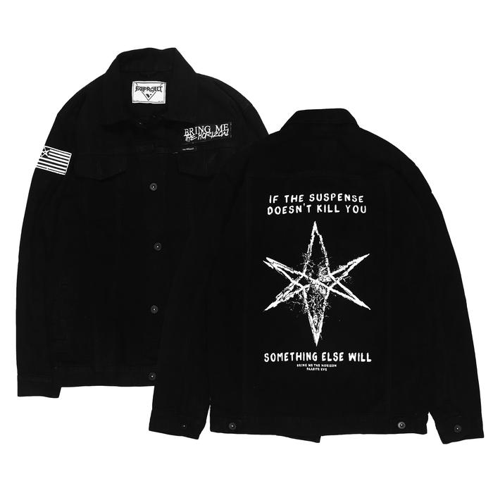 Short denim jacket 【LIDNM】SILK DENIM MORTORCYCLE COAT