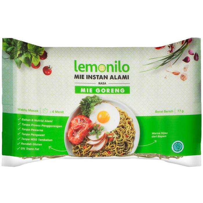 Gambar LEMONILO MIE INSTAN SEHAT GORENG KUAH PEDAS KOREA RENDANG 77gr - NON - Mie Goreng dari varisa_shop undefined Tokopedia
