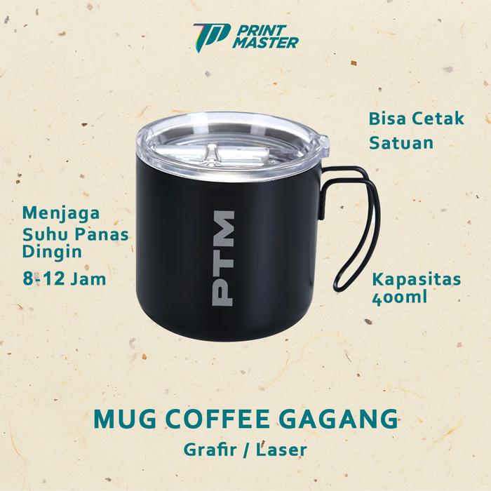 Gambar Mug Stainless Custom Grafir Laser Souvenir/Promosi - Hitam, Polos  dari PTM Print Master undefined Tokopedia