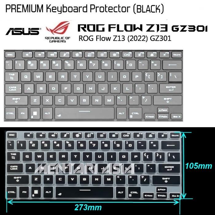 Jual Keyboard Protector ASUS ROG FLOW Z13 GZ301 2022 - Premium BLACK ...