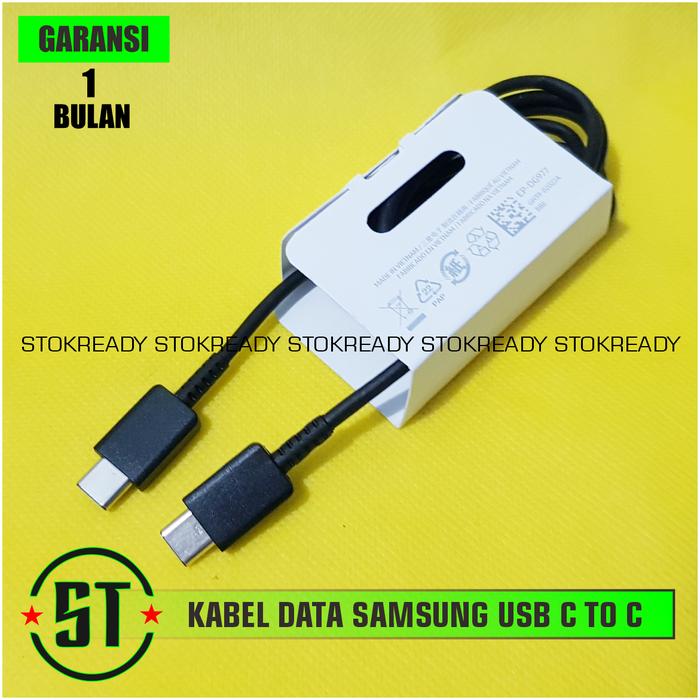 Gambar Kabel Data Charger Samsung Note 10 Plus | 10+ USB Type C To C ORI 100% dari Original Boskuh undefined Tokopedia