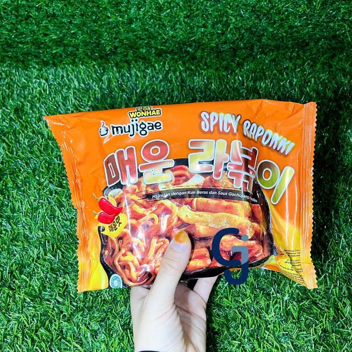 Gambar MUJIGAE Spicy Rapokki 260 g Halal | Tteokbokki Mie Pedas Instan dari Toko Bahan Sushi Good Job undefined Tokopedia