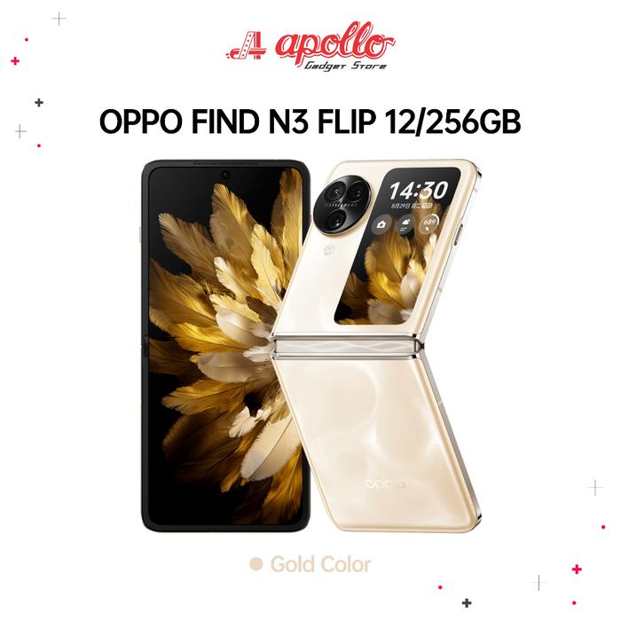 Gambar OPPO Find N3 Flip 12/256GB Garansi Resmi Indonesia - Gold dari ApolloGadgetStore.id undefined Tokopedia
