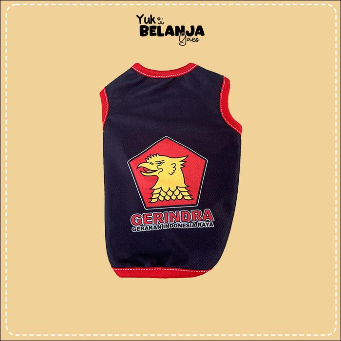 Gambar Baju Kucing Bahan Poliester Pemilu Kaos Partai Tank Series Terlucu - GERINDRA, XS dari blackyrecommended undefined Tokopedia