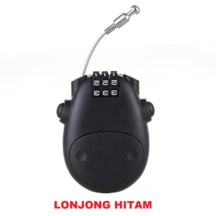 Gambar Gembok Helm gembok kawat gembok kabel tali baja Pengaman Sepeda Securi - SAPI HITAM dari Bintangterang22 undefined Tokopedia