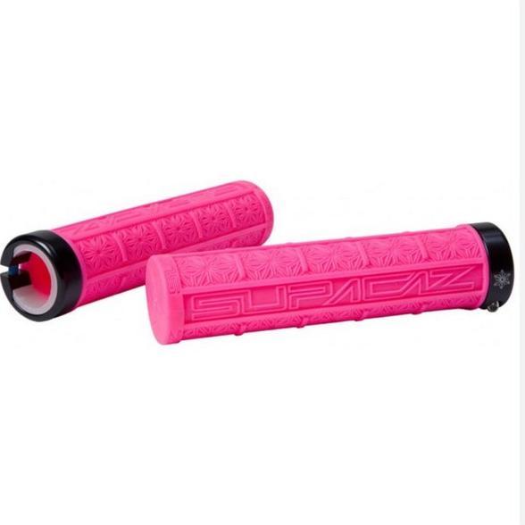 Gambar Handgrip SUPACAZ GRIZIPS Lock on Hand Grip Cocok Sepeda MTB DH AM - pink dari Fatdel store undefined Tokopedia