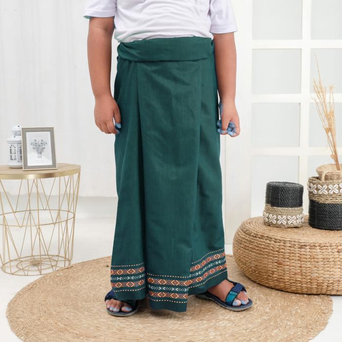 Gambar sarung anak remaja tanggung smp 10-15 tahun - Hijau dari DILARA PRODUCTION undefined Tokopedia