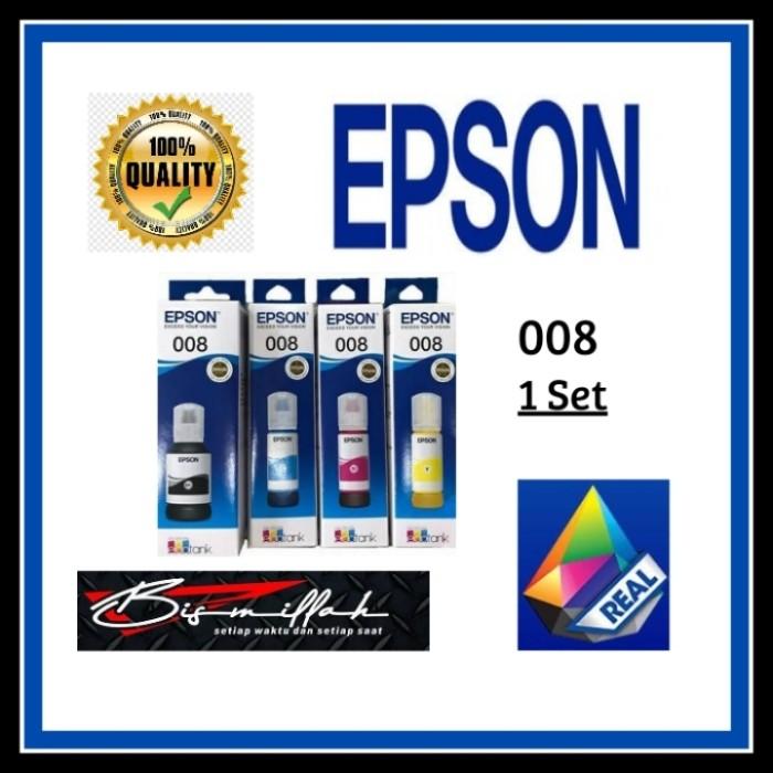 Gambar Tinta epson 008 original varian (bk,m,y,c) - Hitam dari Nando print undefined Tokopedia