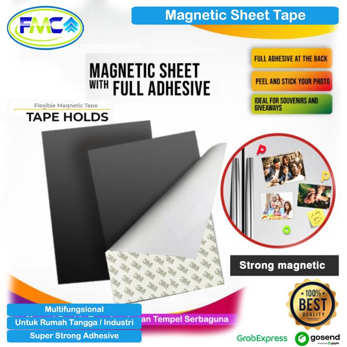 Jual Magnet Lembaran Tape Double Tip Magnetic Tempel Sheet Lembar