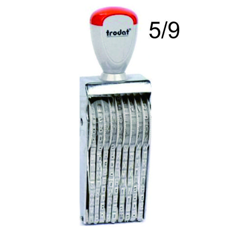 Gambar Stempel Trodat Alphabet / Huruf dan Angka Manual 12 Digit 3mm - 5/9 dari PRO STAMP undefined Tokopedia