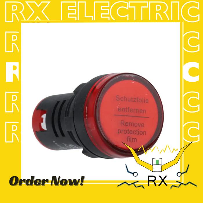 Gambar pilot lamp led Indicator Lamp 22mm AD22-22DS - Merah, 220VAC dari RX Electric undefined Tokopedia