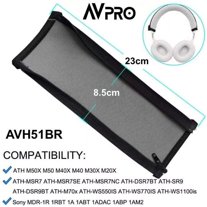 Gambar AVPRO AVH51GR Replacement Headband ATH M50X 23x8.5cm GREY dari Pro-X Technology undefined Tokopedia
