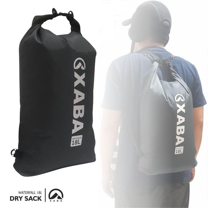 Gambar XABA Dry Sack 18 Liter XABA - Dry Bag - Tas Waterproof - Multifungsi - Abu-abu dari XABA undefined Tokopedia