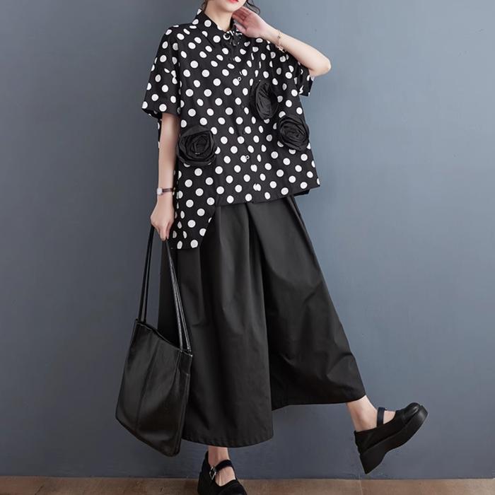 Gambar Fashion Psych - Bernadette Top - Polkadot - Atasan Wanita READY STOCK - Black dari Fashion Psychiatrist undefined Tokopedia