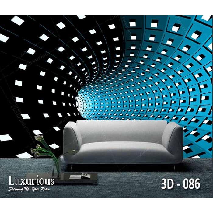 Gambar Wallpaper Custom 3D Kotak hitam putih 3D Wallpaper - 3D 086, Banner dari DWS Wallpaper undefined Tokopedia