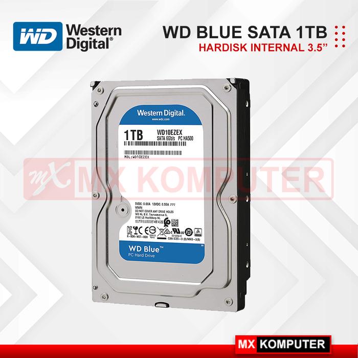 Gambar WD Blue 1TB Desktop Hard Disk Drive 3.5 Inch - WD10EZEX dari MXKomputer_NEW undefined Tokopedia