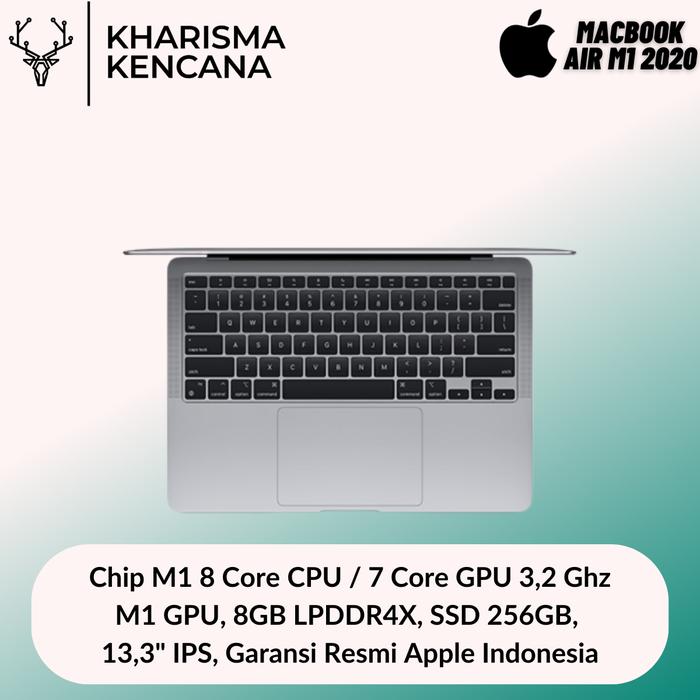 Gambar MacBook Air M1 (2020) 8GB 256GB SSD APPLE M1 (CPU 8-CORE, GPU 7-CORE) - GREY dari kharismakencana undefined Tokopedia