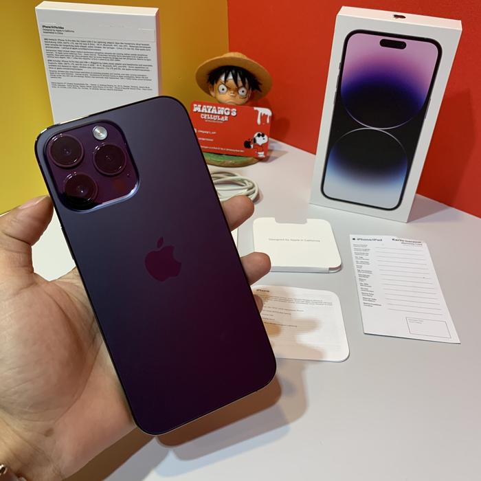 Gambar Apple iphone 14 Pro Max 256GB 512GB 1TB iBox - Second Fullset Original Mulus Like new - Deep Purple, 256GB dari Mayang’s Cellular undefined Tokopedia