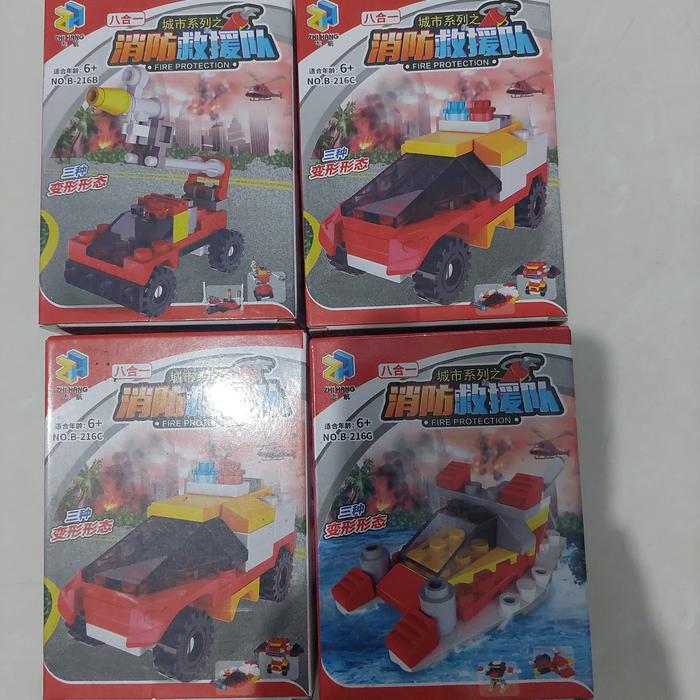 Gambar Mainan Lego Mini import edukatif car minecraft - Merah dari littleunicorn6 undefined Tokopedia