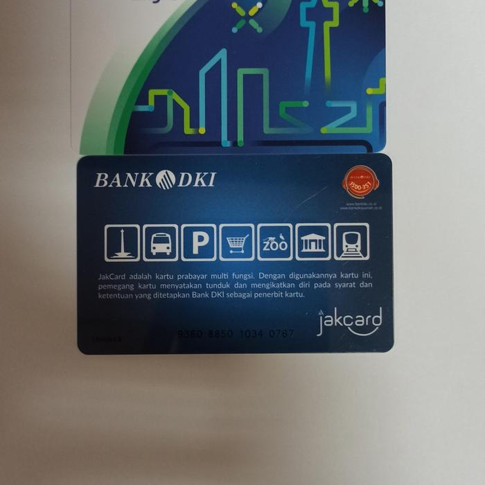 Gambar Kartu Jaklingko jakcard bank mandiri DKI Mrt Kereta JakLingko - Bank DKI dari Joyss shop16 undefined Tokopedia