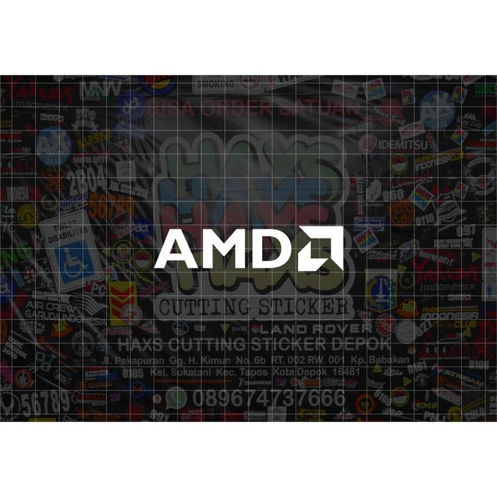 Gambar Cutting Sticker Logo AMD Ukuran 8 Cm Untuk Motor Mobil - Putih dari Haxs Cutting Sticker undefined Tokopedia