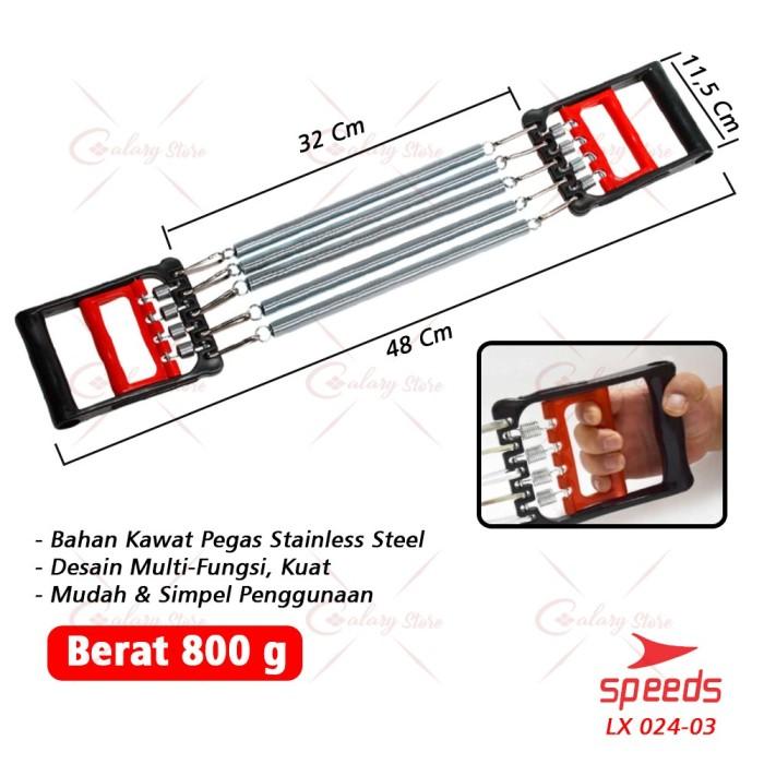 Gambar SPEEDS Adjsutable Rubber Chest Expander Alat Karet Olahraga Fitness Tarik Tali Elastis Outdoor Gym 024-1 - 024-3Merah dari Calary Toys undefined Tokopedia