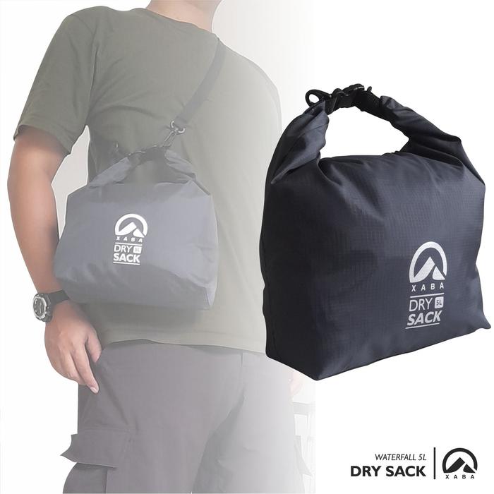 Gambar XABA Dry Sack 5 liter - Dry Bag - Tas Waterproof - Tas Kamera DLSR - Abu-abu dari XABA undefined Tokopedia