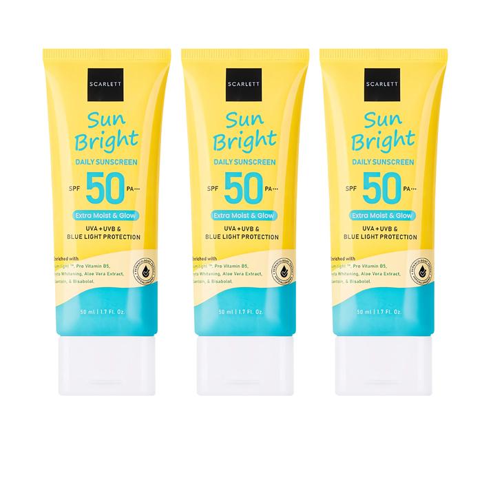 Gambar Scarlett Whitening Sunscreen Sun Bright Daily Spf 50 PA+++ dari citracosmetic makassar undefined Tokopedia