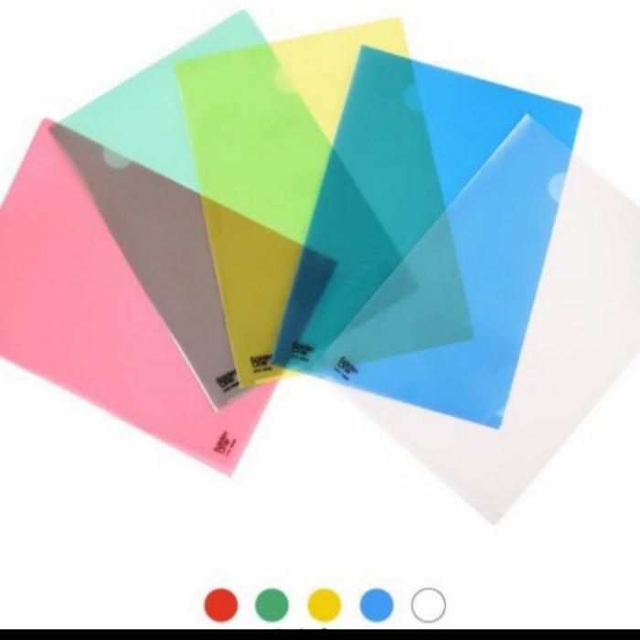Gambar Map L / Map Bening Folder One A4 / clear sleeves ( 12 pcs ) - Biru dari NusantaraGrosirAtk undefined Tokopedia