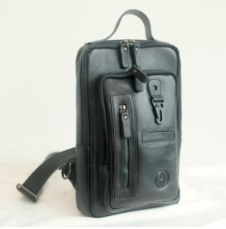 Gambar Tas Selempang Pria Kulit Sapi Asli Original Sendy Leather ROMAN - Hitam dari Sendy Leather undefined Tokopedia