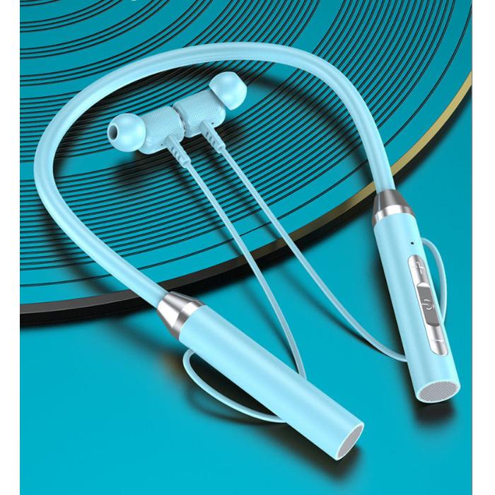 Gambar TWS Headset Bluetooth Leher Olahraga Kontrol Tombol Waterproof Bass - Biru Muda dari Ultimattestore undefined Tokopedia