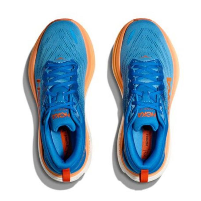 Gambar Hoka Bondi 8 Mens Road Running Shoes - Coastal Sky / Vibrant Orange - Orange, 41 dari MDAP SPORT undefined Tokopedia