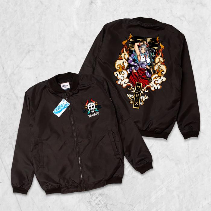 Gambar FortKlass GAFI YAMATO Jaket Bomber Motif Pria Waterproof Outwear Pria - Hitam, L dari Fortklass undefined Tokopedia